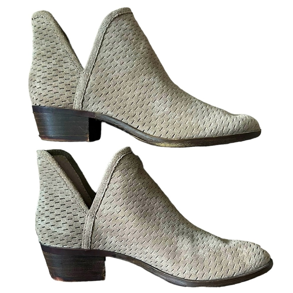 Lucky Brand Baley Suede Bootie in Brindle 5